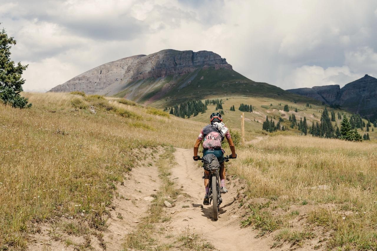 Lachlan Morton riding the Colorado Trail in one of his prior exploits last year