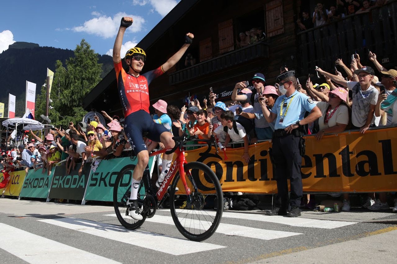 Carlos Rodríguez won stage 14 of the Tour de France this year