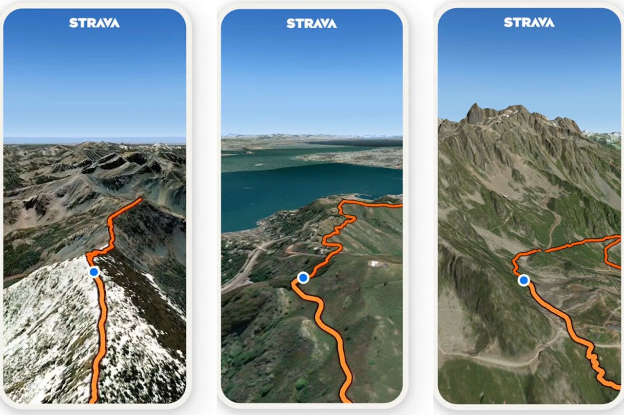 The new Strava Flyover feature