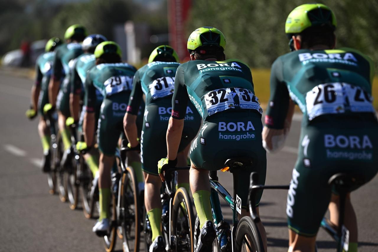 Bora-Hansgrohe could be in for a Red Bull-adorned kit change ahead of the Tour de France