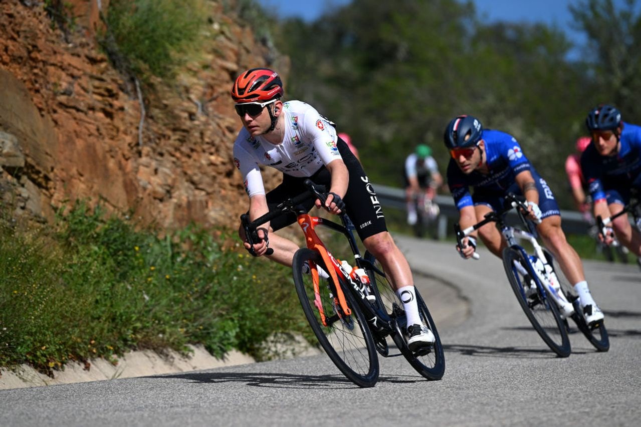Magnus Sheffield in action on the final stage of the Volta ao Algarve
