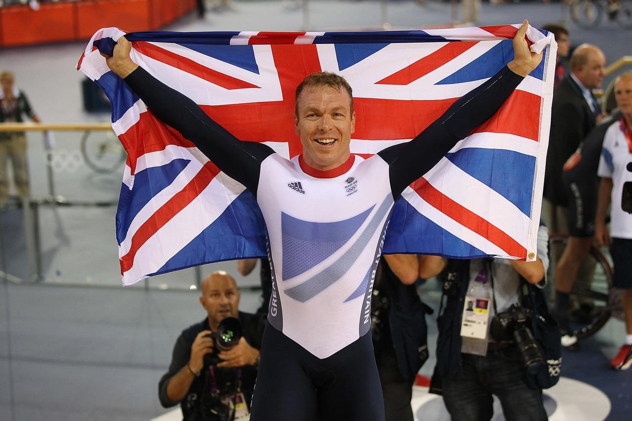 Sir Chris Hoy at the London Olympics in 2012