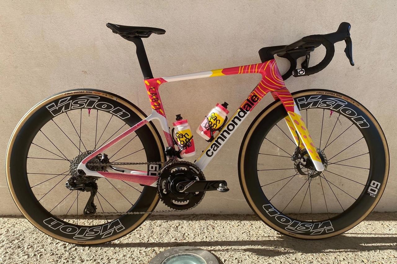 Jackson and her teammates will be easy to spot aboard some of the most colourful bikes in the peloton