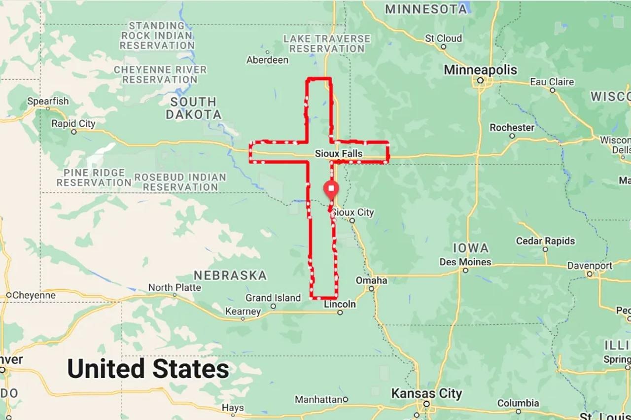 David Schweikert has set a new world record for the largest individual GPS drawing by bike
