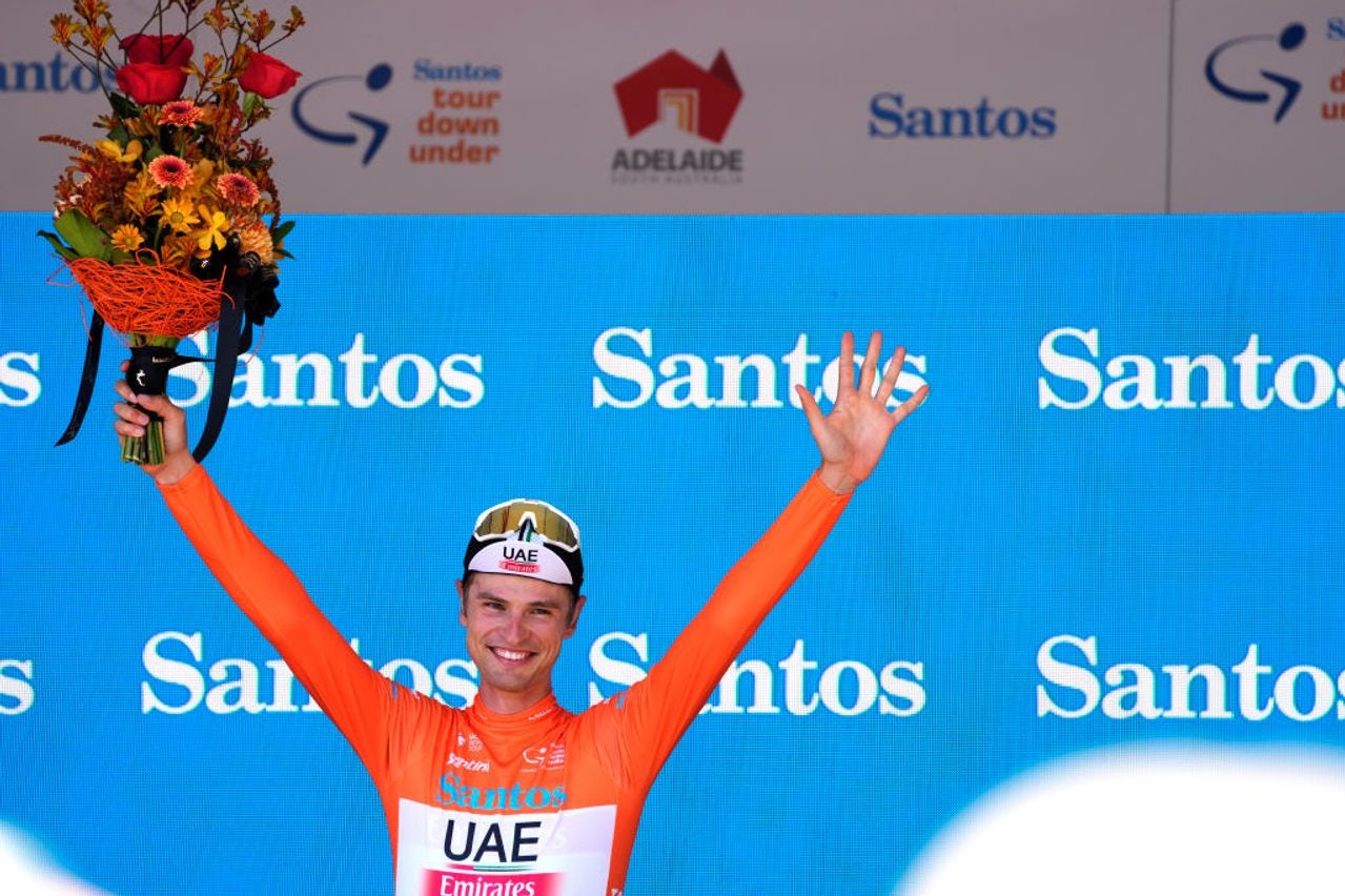 Jay Vine (UAE Team Emirates) was in winning form at the Tour Down Under in 2023