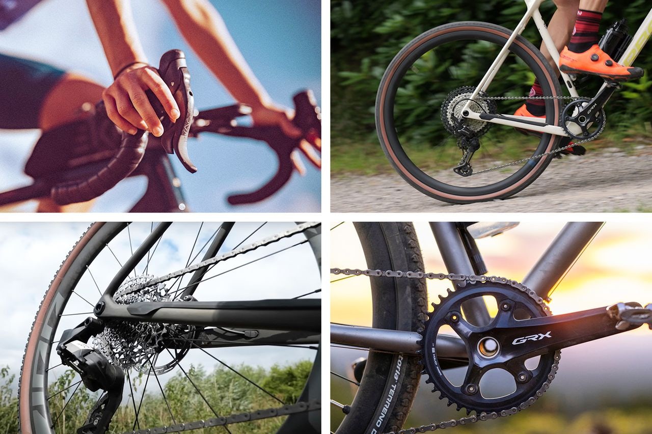 Shimano, SRAM and Campagnolo all offer gravel-specific groupset