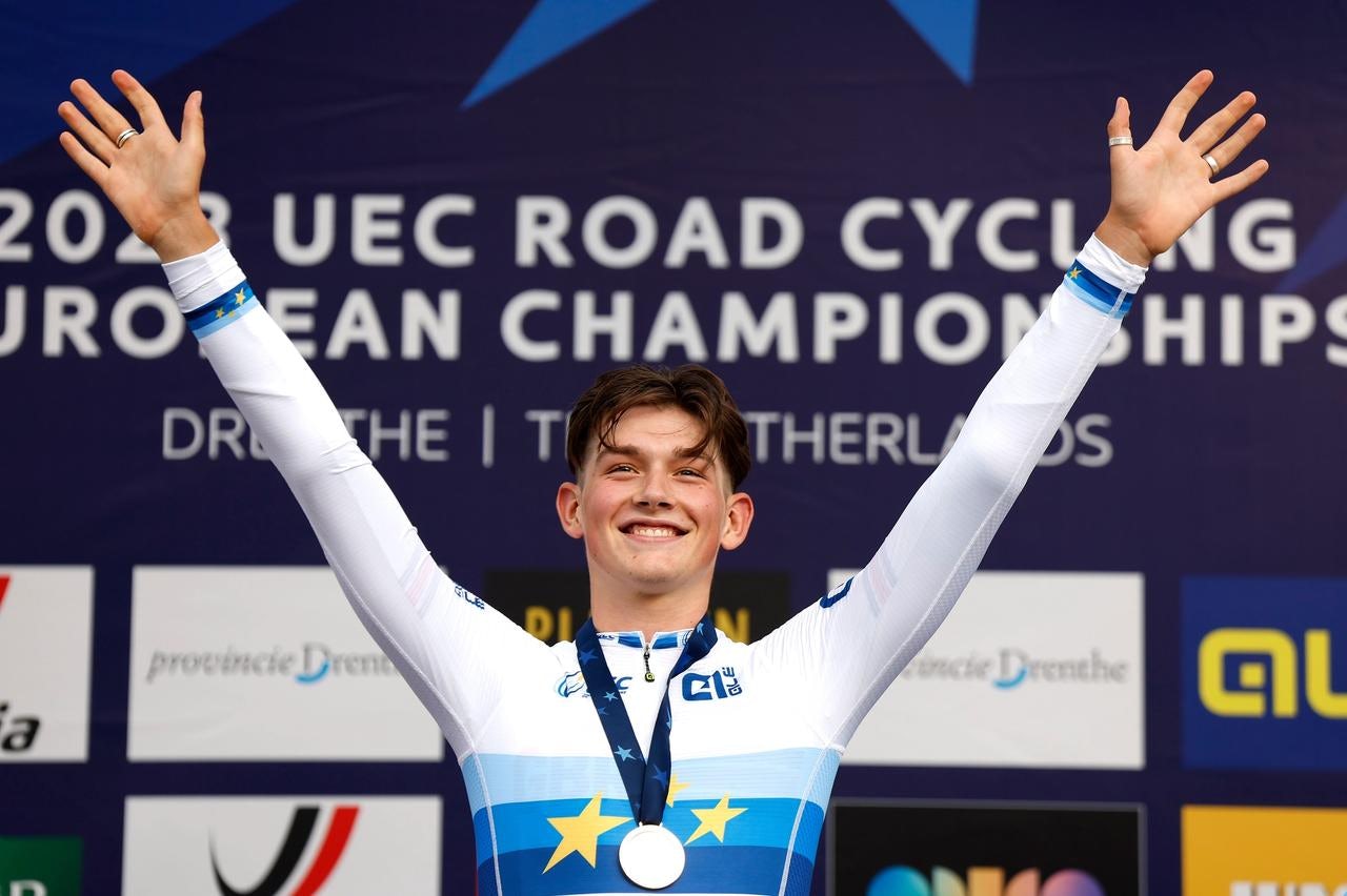 The Chrono des Nations is Josh Tarling's first time trial and first success since winning the European Championships time trial last month
