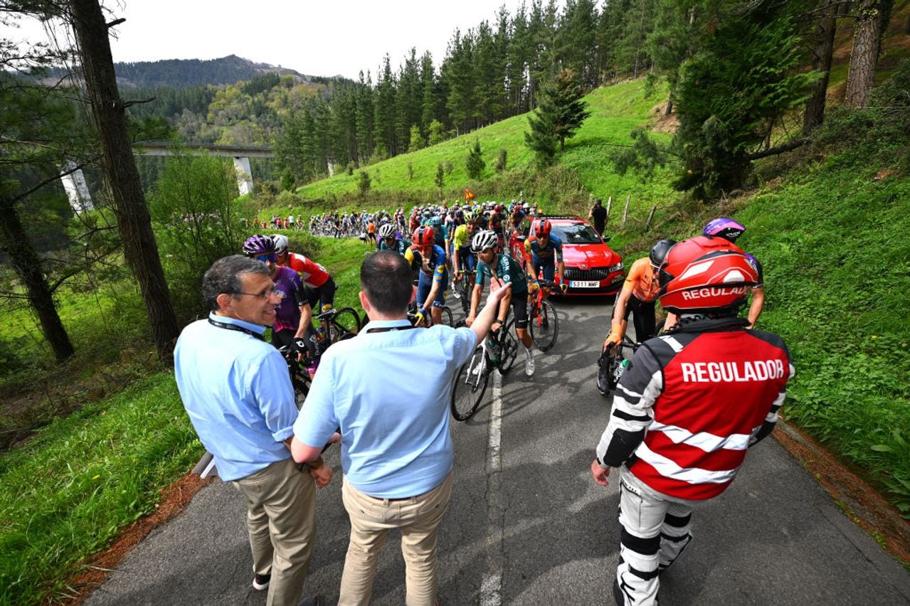The crash held up stage 4 of Itzulia Basque Country for nearly an hour