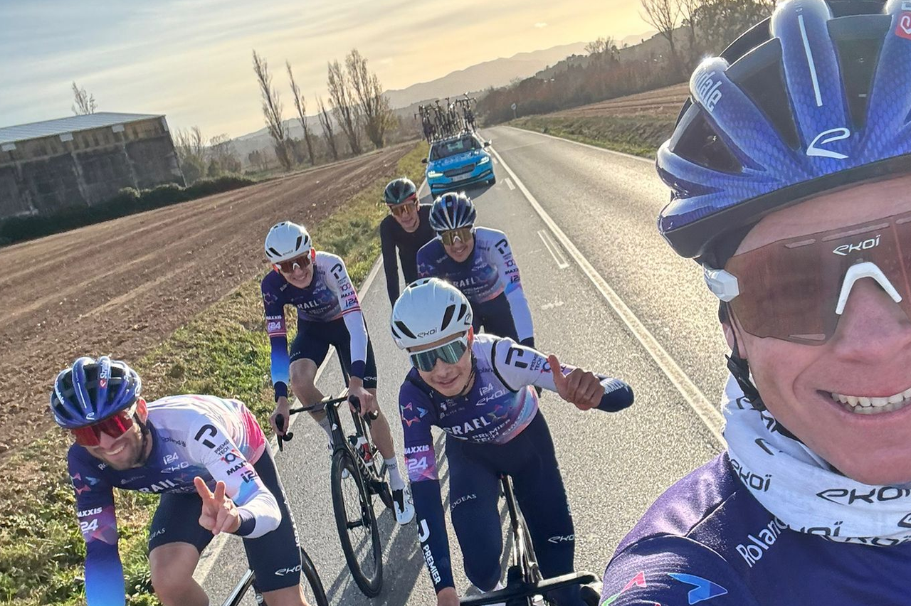 Cian Uijtdebroeks joined Chris Froome and his Israel-Premier Tech teammates on a training ride over the weekend