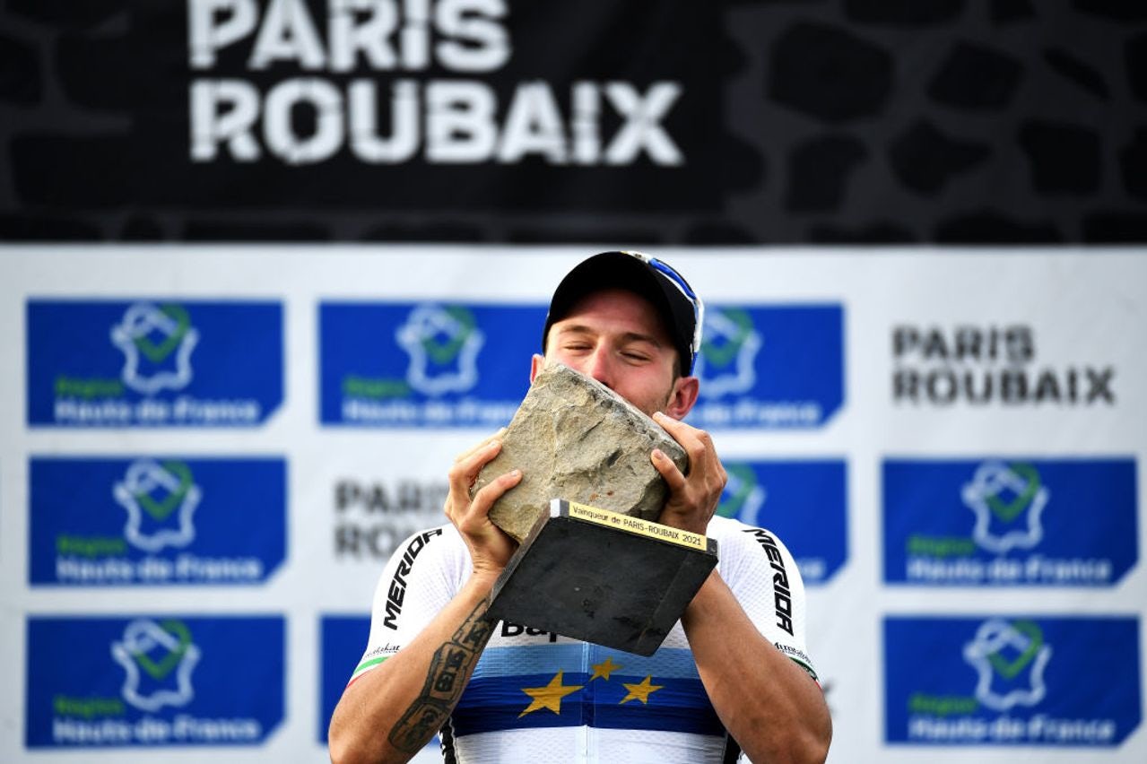 Sonny Colbrelli is a former winner of Paris-Roubaix