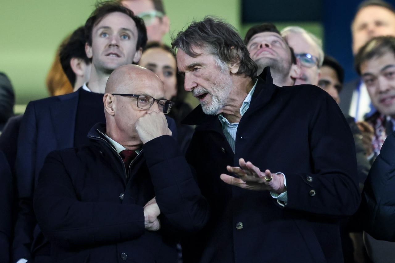 Dave Brailsford (left) and Jim Ratcliffe (right) are both heavily involved with both Manchester United and Ineos Grenadiers, under the umbrella of Ineos Sport