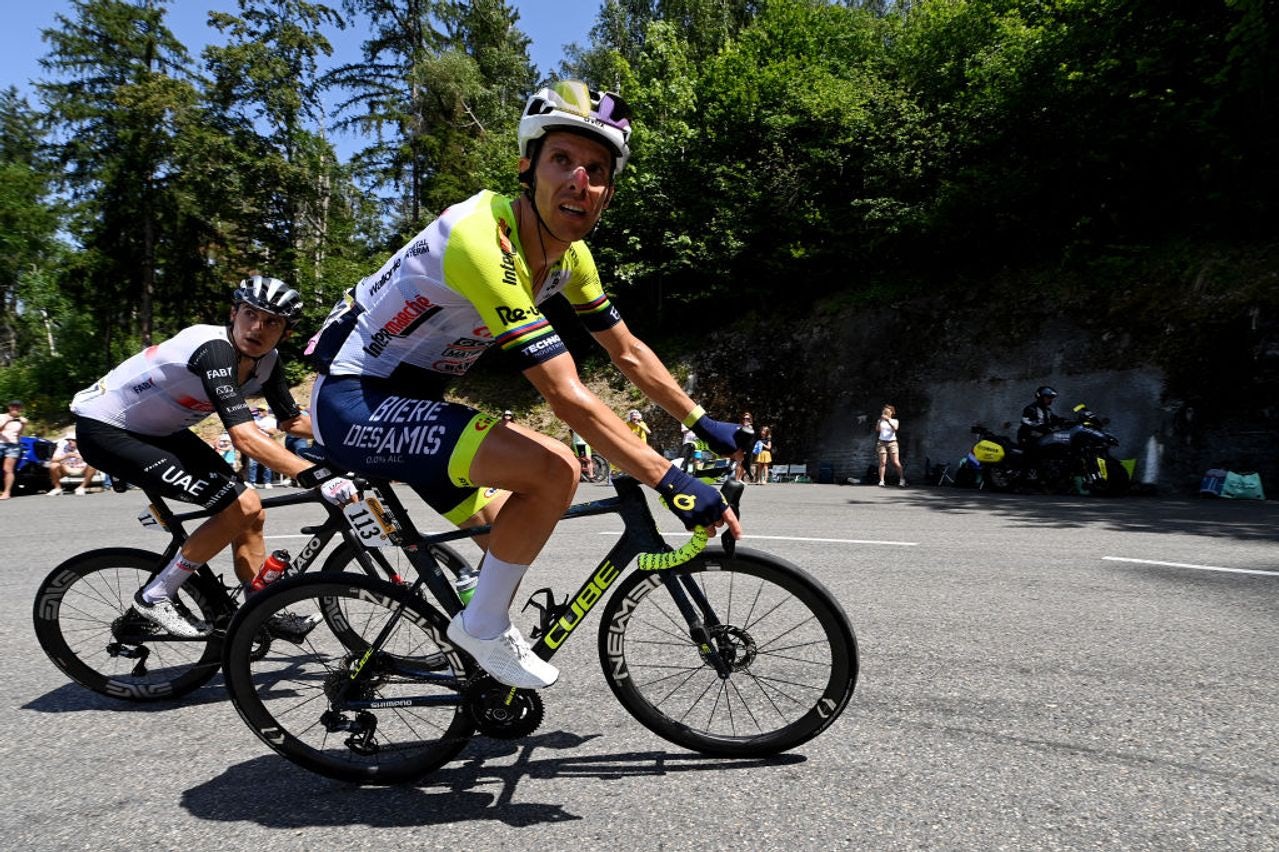 Rui Costa racing at the 2023 Tour de France